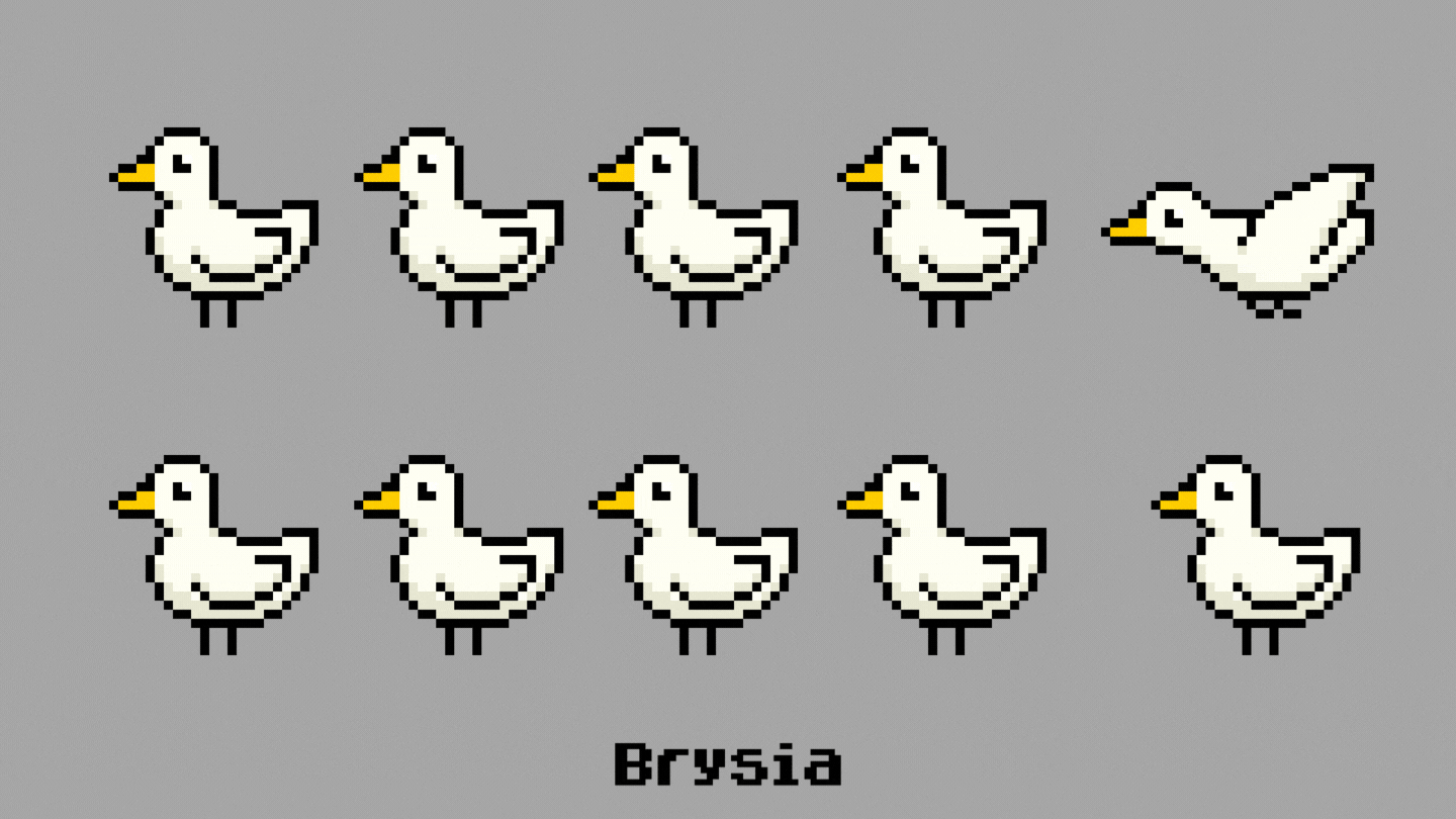 Personal work: Duck animations [24x24 px]